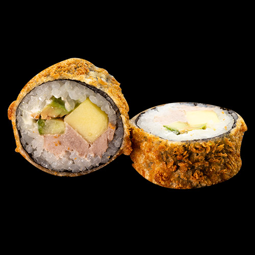 185. Mit Thunfisch-Tatar, Avocado, Gurke, Mango, Frischkäse